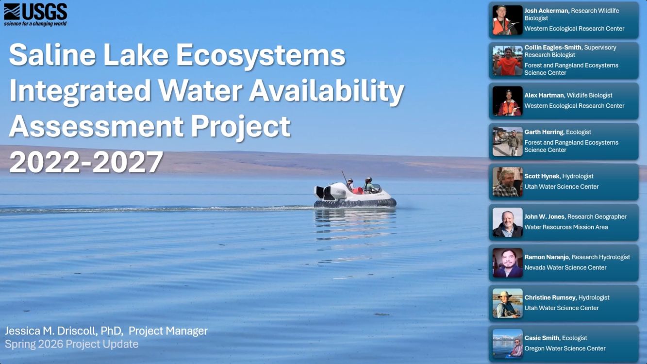 FRIENDS of Great Salt Lake - USGS: Saline Lake Ecosystems IWAA Spring 2026 Webinar Recording Available