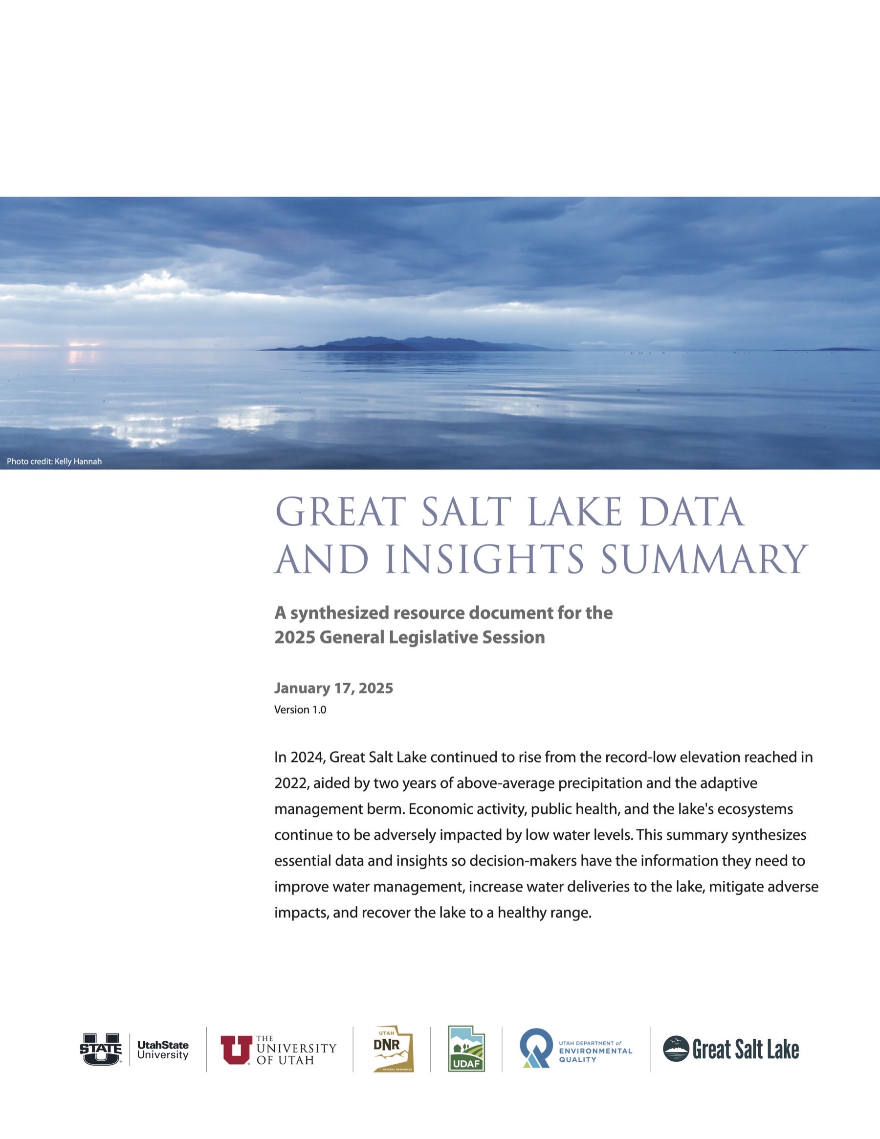 FRIENDS of Great Salt Lake - 2025 Great Salt Lake Strike Team Report Published