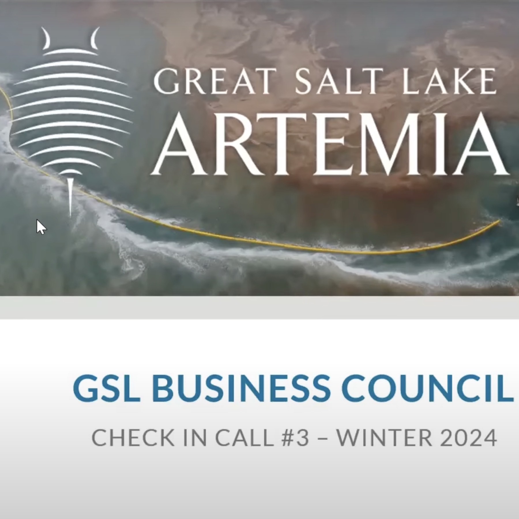 FRIENDS of Great Salt Lake - Great Salt Lake Business Council Update
