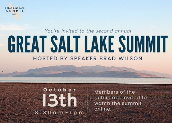 10/13/22: Great Salt Lake Summit — RSVP for Virtual Access