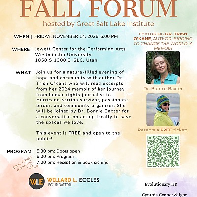 11/14: Great Salt Lake Audubon Fall Forum